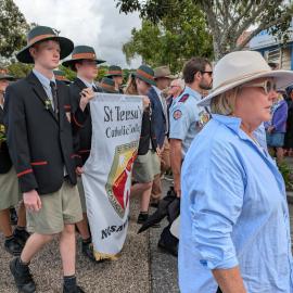 St Teresa's Catholic College representatives, ANZAC Day parade, Tewantin, 25 April 2026