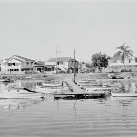 Terrace boat hire and shop, Gympie Terrace, Noosaville, 1954