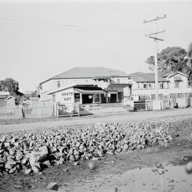 Terrace boat hire and shop, Gympie Terrace, Noosaville, 1954