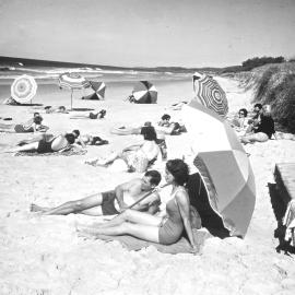 Beachgoers, Peregian Beach, 1964