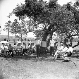 Dignitaries and guests, official opening Peregian Beach Recreation Area, Peregian Beach, 31 October 1965