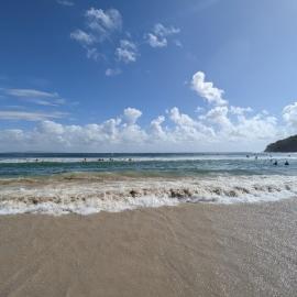 Competitors, Noosa Summer Swim Festival, Noosa Main Beach, Noosa Heads, 23 February 2025