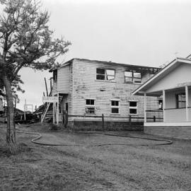 St Marys Hall and Tewantin RSL remains after fire, Tewantin, 17 March 1967
