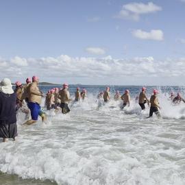 Competitors, Noosa Summer Swim Festival, Noosa Main Beach, Noosa Heads, 22 February 2026