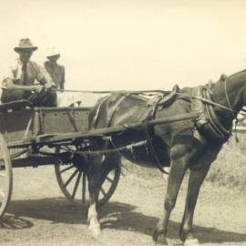 Cliff Webb with his mother Ivy, Kareewa, 1942