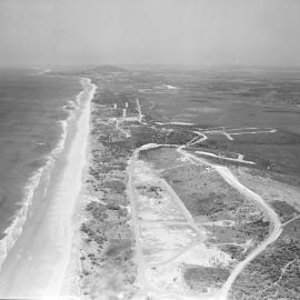 Aerial view, Peregian Village square, Peregian Beach, ca 1963