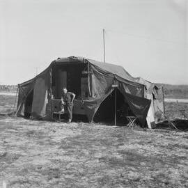 Adjutant quarters, military exercises, Sunshine Beach region, 1951