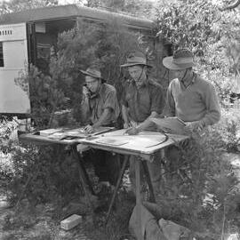 Strategic planning, military exercises, Sunshine Beach region, 1951
