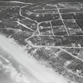 Aerial view dwelling, 'Pacific Lodge,' Sunshine Beach, 1966
