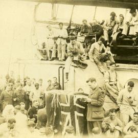 Church service, onboard HMAT Medic, World War I