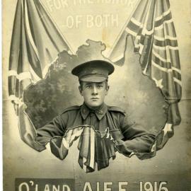 Souvenir postcards and certificate, displayed during the Noosa's War Front exhibition at Noosaville Library, Noosaville, 20 November 2015