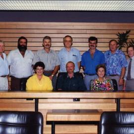 Group photo, Chairman and Councillors , Noosa Shire Council, Tewantin, May 1993