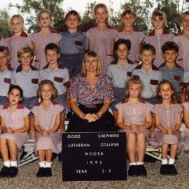 Class Photo, Grades 2-3, Good Shepherd Lutheran College, Noosaville, 1993