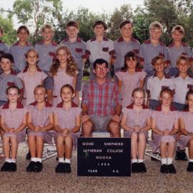 Class Photo, Grade 4A, Good Shepherd Lutheran College, Noosaville, 1994