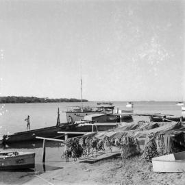 Boats & Nets, Massoud's Jetty, Noosaville, 1970s