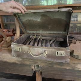Interior relics, Alfredson's Joinery, 28 King Street, Cooran, 1 May 2024