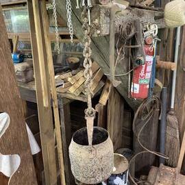 Interior relics, Alfredson's Joinery, 28 King Street, Cooran, 1 May 2024