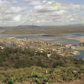 Aerial view Noosa Sound, Noosa Heads, 1970s