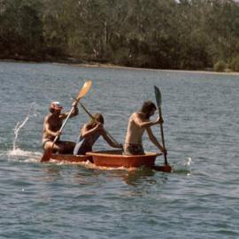 Bathtub race, Noosa River, Festival of Water, 1979 