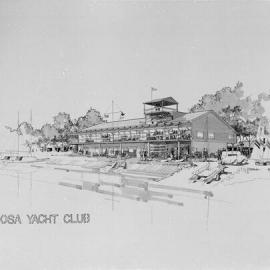 Artist's sketch, Noosa Yacht Club, 1981 