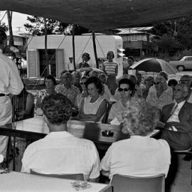 Dedication ceremony for Noosa's first mobile library, December 1973 