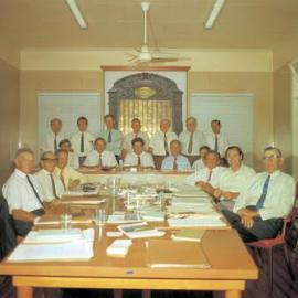 Noosa Shire Council meeting, Noosa Shire Hall, Pomona, 1972 