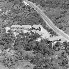 Aerial view Castaways Resort, Castaways Beach, 3 August 1972 
