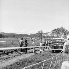 Crowds, Noosa Rodeo, Weyba Ranch, Sunset Drive, Noosa Heads, 10 June1972 