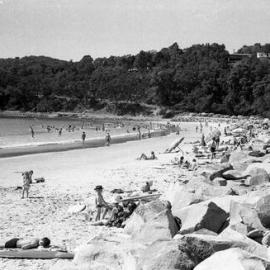 Beachgoers, Noosa Main Beach, Noosa Heads, 1971 
