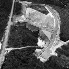 Aerial view, land clearing, Sunrise Beach, 1970 