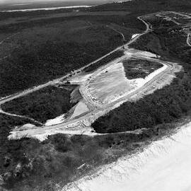 Aerial view, land clearing, Sunrise Beach, 1970 