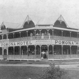 Pomona Hotel, corner of Memorial Avenue and Station Street, Pomona, 1915 