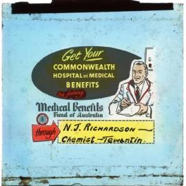 N. J. Richardson Chemist, Theatre Advertisement, ca 1950s