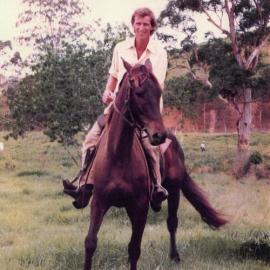 Gavin Elliott riding Tiki, Kin Kin, 1987