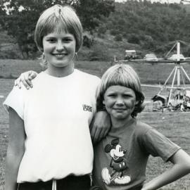 Lorelie Leggett (left), and Cousin, Festival, Kin Kin