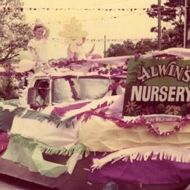 Decorated vehicle, parade, Kin Kin, 1980s
