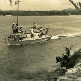 Boating Party, 'Miss Laguna II', Noosa River, Noosa Heads, 16 October 1949
