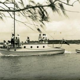 Boating Party, 'Miss Laguna II', Noosa River, Noosa Heads, 16 October 1950