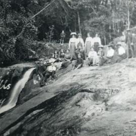 Daytrippers, Waterfall, Mt Cooroy, 1911 or 1912