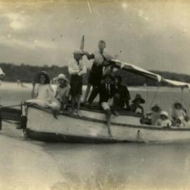 Boating party, ca 1920s