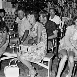 New Year's Eve party, Kirriwina Motel and Caravan Park, Gympie Terrace, Noosaville, 31 December 1969