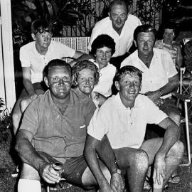New Year's Eve party, Kirriwina Motel and Caravan Park, Gympie Terrace, Noosaville, 31 December 1969