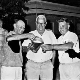 New Year's Eve party, Kirriwina Motel and Caravan Park, Gympie Terrace, Noosaville, 31 December 1969