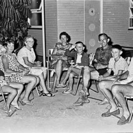 New Year's Eve party, Kirriwina Motel and Caravan Park, Gympie Terrace, Noosaville, 31 December 1969