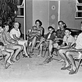 New Year's Eve party, Kirriwina Motel and Caravan Park, Gympie Terrace, Noosaville, 31 December 1969