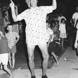 New Year's Eve party, Kirriwina Motel and Caravan Park, Gympie Terrace, Noosaville, 31 December 1969