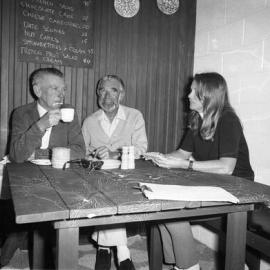 Diners, Gallery Bistro, Opening of Noosa River Shopping Centre, cnr Thomas Street & Gympie Terrace, Noosaville, August 1970