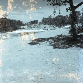 The Banksias, Service Station and Caravan Park, under construction, cnr Noosa Drive and Sunshine Beach Road, Noosa Junction, 1970
