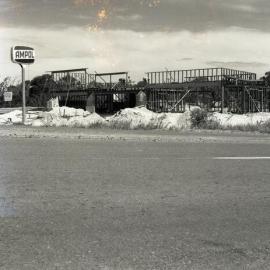 The Banksias, Service Station and Caravan Park, under construction, cnr Noosa Drive and Sunshine Beach Road, Noosa Junction, 1970