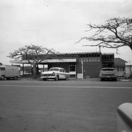 Bank of New South Wales under construction, cnr Poinciana Avenue & Memorial Avenue, Tewantin, 1970